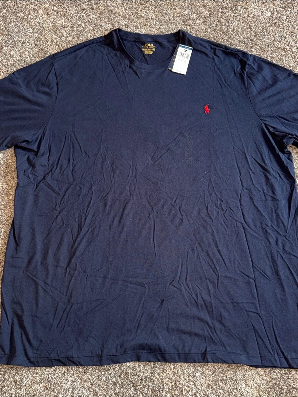Ralph Lauren Polo Men's Navy Blue Short Sleeve Crewneck T-shirt 3XLT Big & Tall